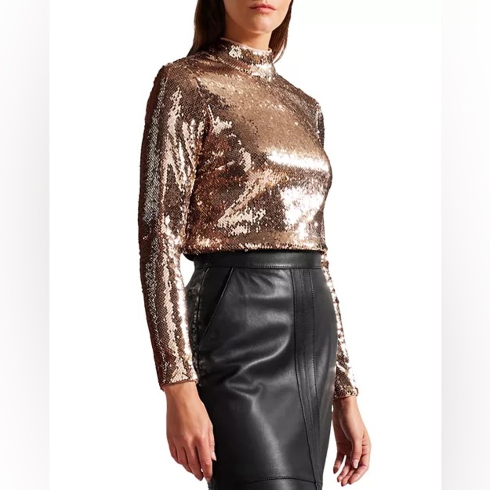 NWT Ted Baker Lovato Sequin Top Size 6